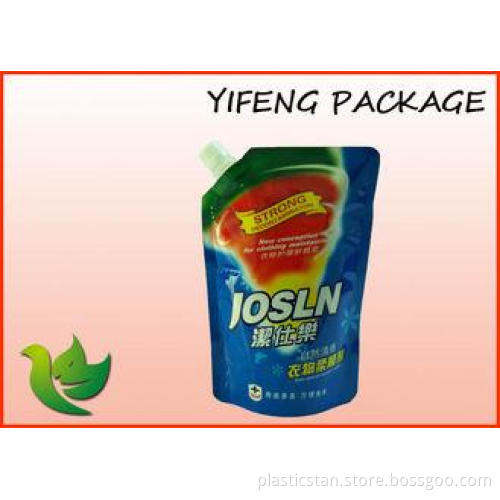 Stand Up Spout Pouch For Beverage Or Detergent Packing With